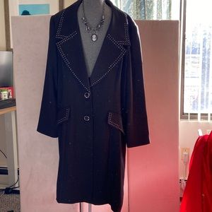Long beaded coat. Great coat. Vintage size 20.